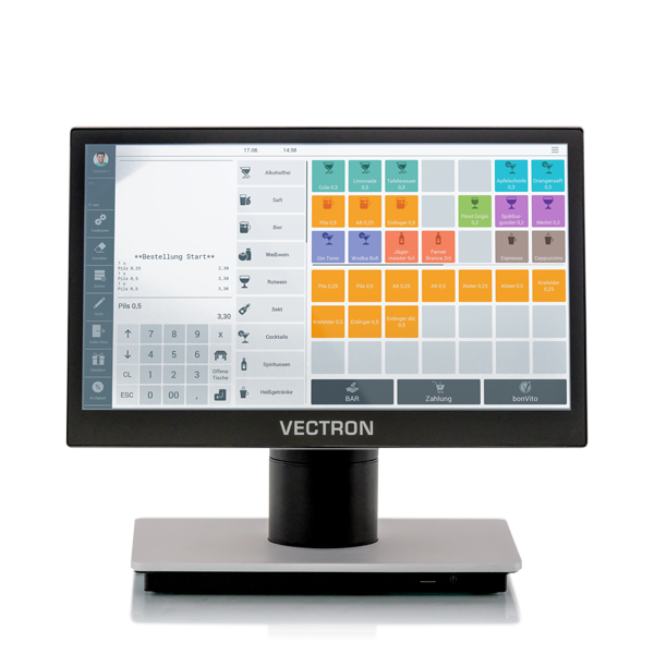 Vectron POS 7 – Das stationäre High-End-Kassensystem mit kapazitivem Touchscreen, Made in Germany